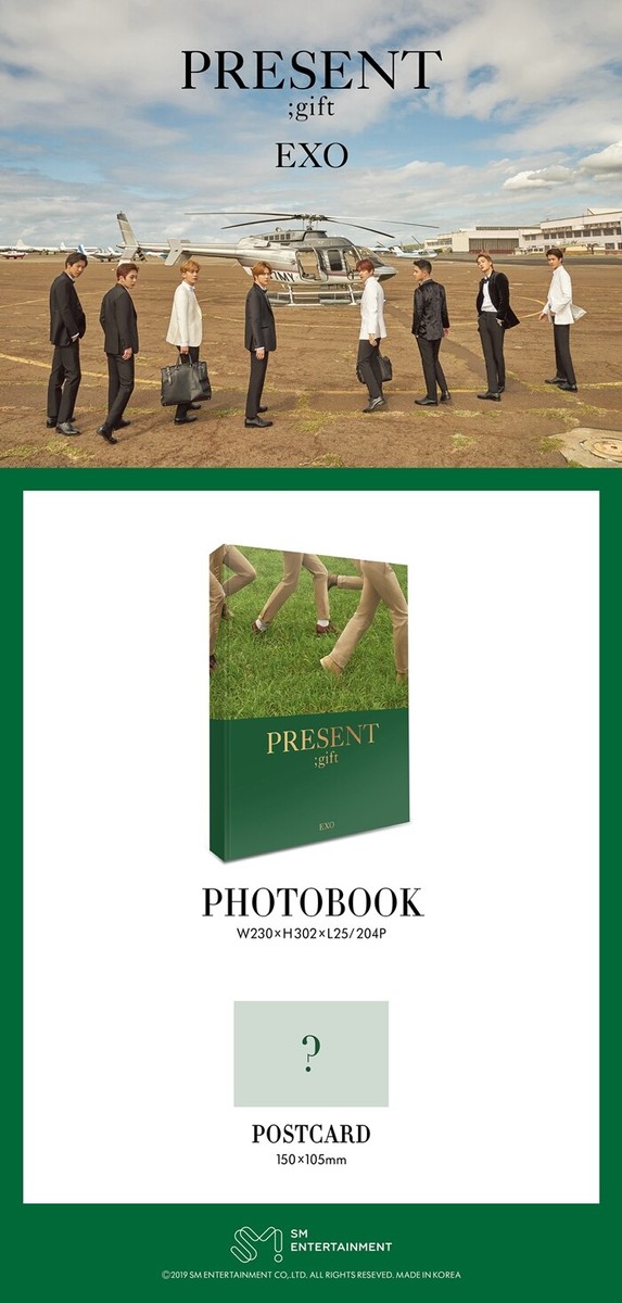 EXO 公式写真集　present;gift ポスカ付き EXO PRESENT ; gift K-POP PHOTO BOOK PHOTOBOOK + POSTCARD SEALED | eBay