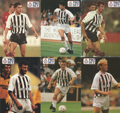 Pro Set 1991/92 Grimsby Town FC x 6 Komplettsatz