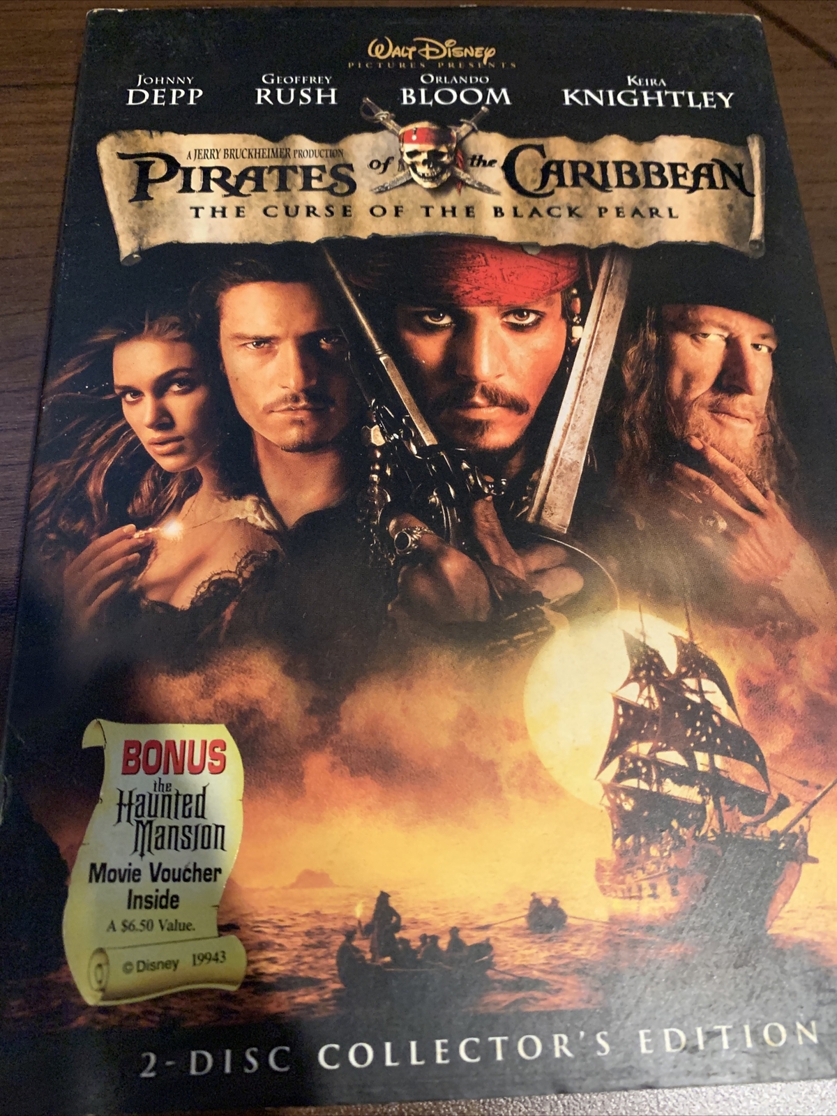 Pirates of the Caribbean The Curse of the Black Pearl DVD 2003 Widescreen - dvd8