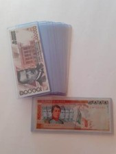 Currency Plastic 10 Sleeves High Rigid Small Notes.
