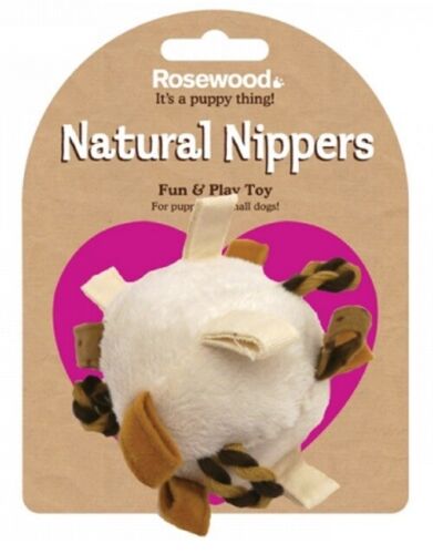 ROSEWOOD NATURAL NIPPERS SOFT PLUSH DOG PUPPY TOYS BALL BLANKET CUSHION RING - Picture 2 of 10