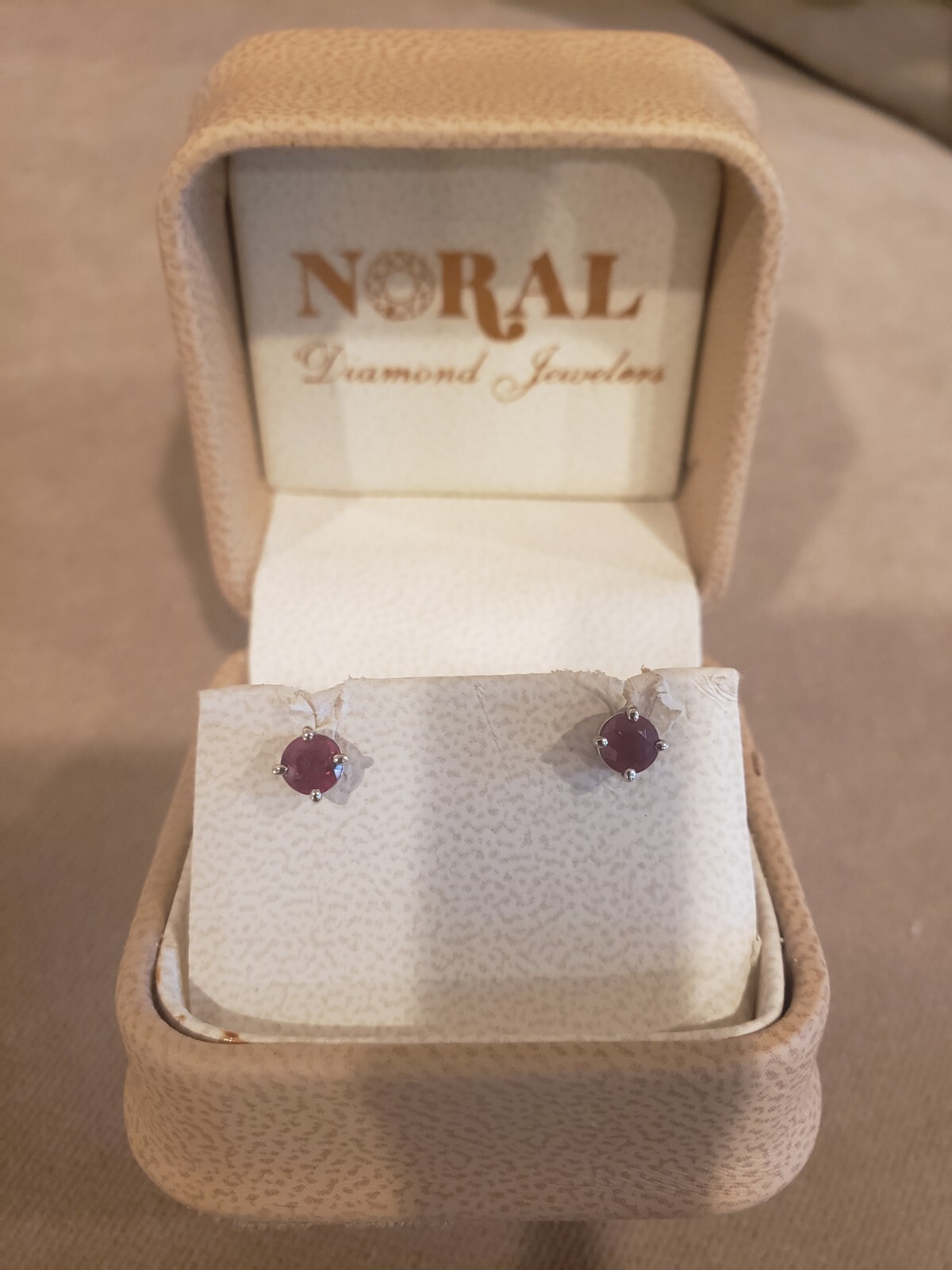 Ruby Stud Earrings - image 3
