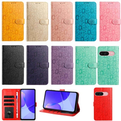 Case for Google Pixel 10 9A 8A 7A 6A 9 8 7 6 Embossing Wallet Case Phone Cover - Image 1 of 4