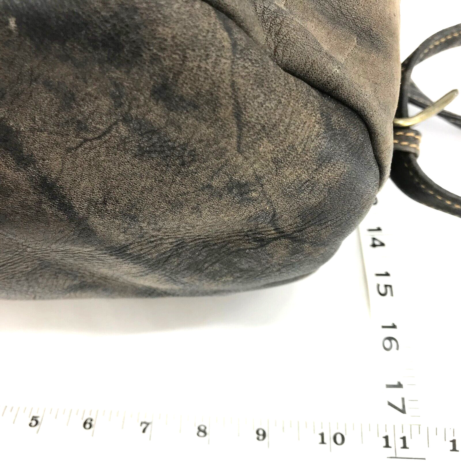 Backpack Handcrafted Large Rucksack Thick Brown W… - image 8