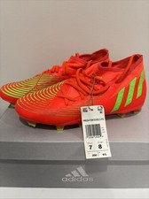 Size 7 Adidas Predator Edge.3 FG- Orange Green GW1005 New In Box Soccer Cleat