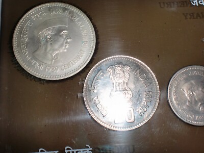 インド　ジャワハルラール・ネルー　生誕100周年記念　1ルピー 100 Rupees (Jawaharlal Nehru) - India – Numista
