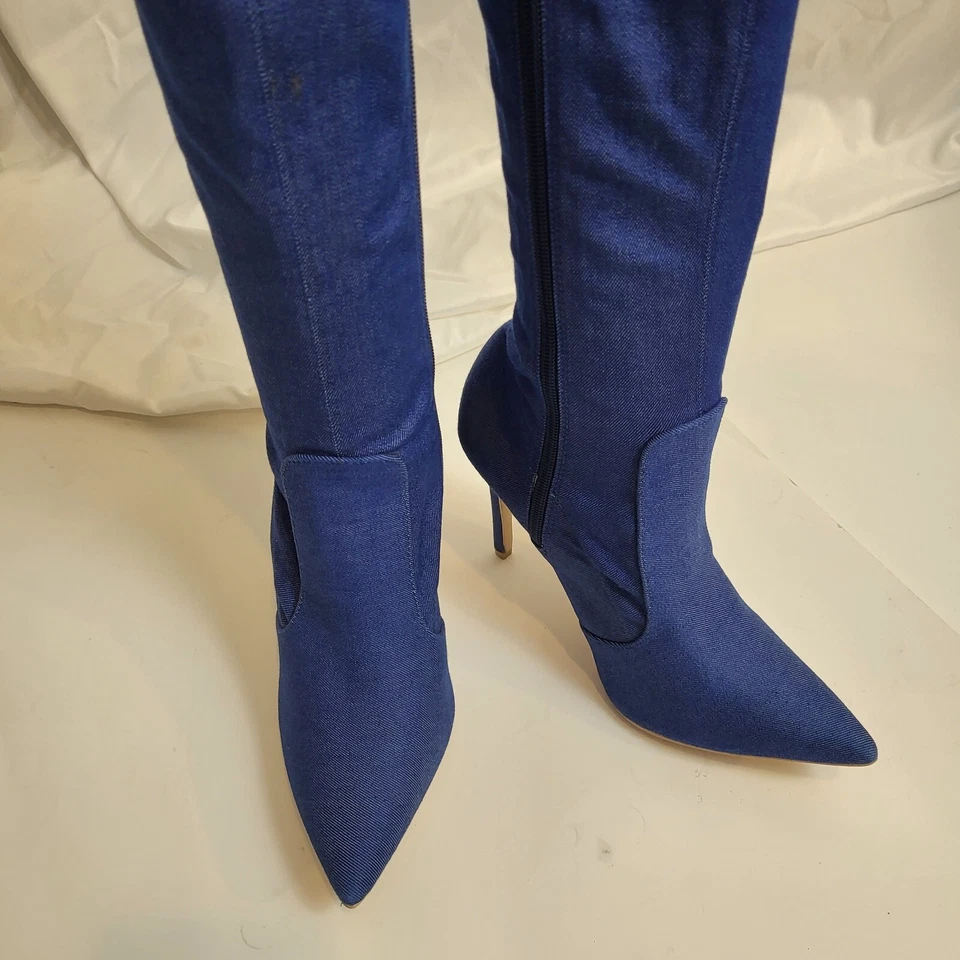 Cape Robbin - Botas jeans acima do joelho - tamanho 7 - Imagem 3 de 4