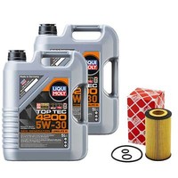 MotoröL Set Top Tec 4200 5W-30 10 Liter + ÖLfilter FüR Mercedes Sprinter 4,6-T