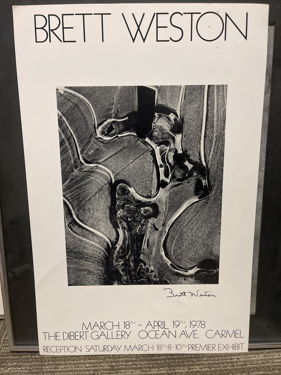 BRETT WESTON signed ORIGINAL 1978 POSTER 15” x 23” Dibert Gallery