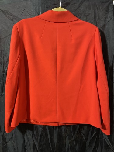 chicos size 2P red lined long sleeve blazer jacket - Picture 3 of 5