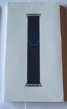 NEW Apple Watch 49mm LARGE (L) Blue Trail Loop Natural Titanium Finish - SEALED