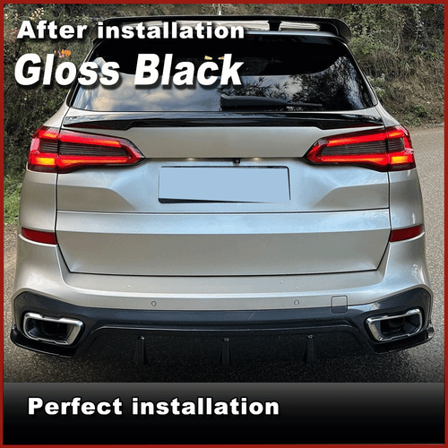 Glanz Schwarz Diffusor Heckdiffusor Heckschürze für BMW X5 G05 M-Paket M50i 18UP - Picture 2 of 10