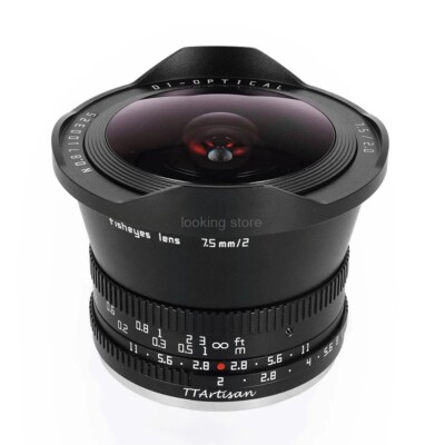 TTArtisan 7.5mm F2.0 Manual Fisheye Lens For Canon Nikon Sony M43 Fujifilm Leica