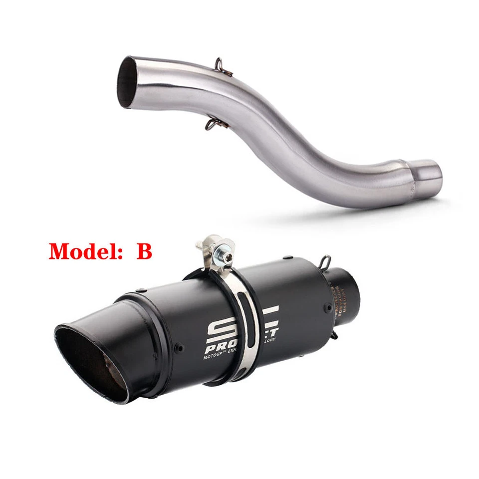 Slip para Triumph Daytona 675R 2006-2012 negro puntas de escape silenciador tubo de enlace medio Foto 4 de 4