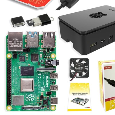 All-in-One Raspberry Pi 4 Model B Starter Kit: 8GB RAM and Essential Accessories