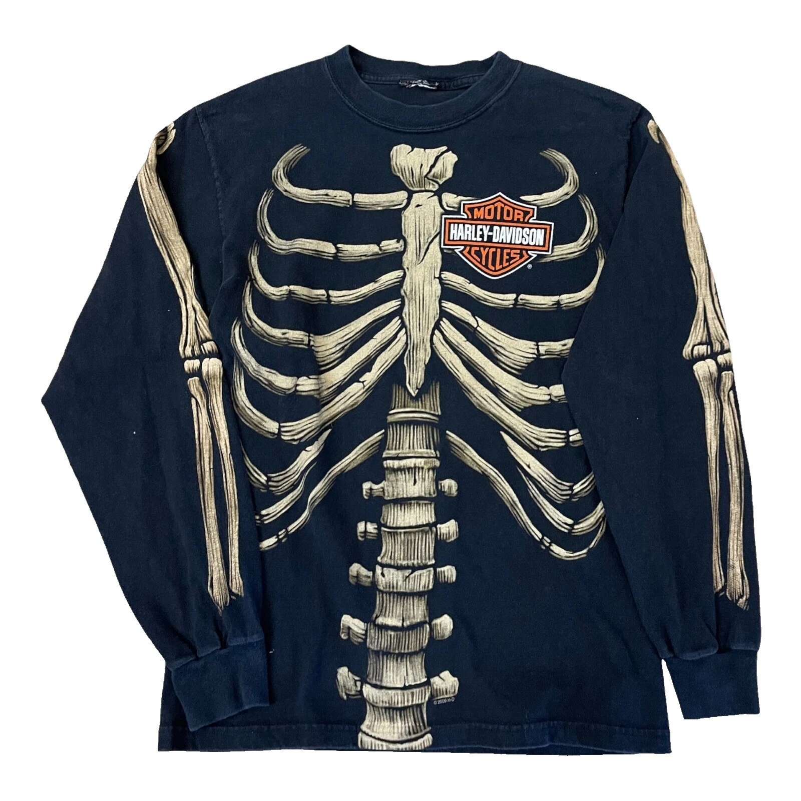 Harley-Davidson Cotton Long Sleeve Vintage T-Shirts for Men