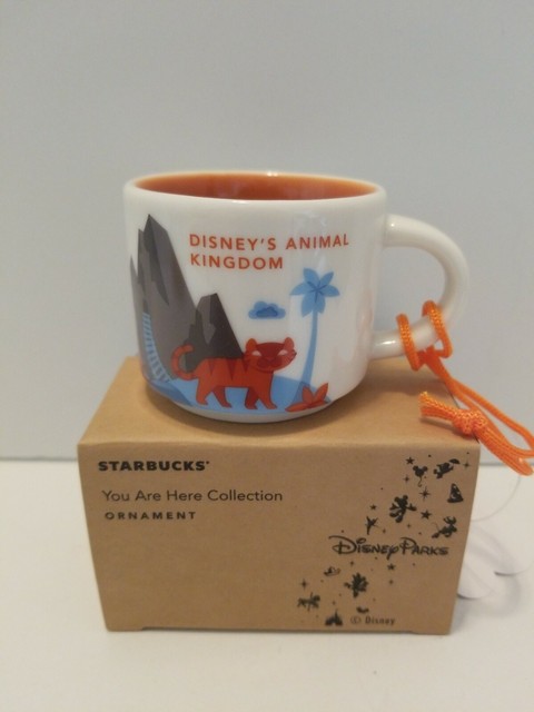Starbucks You Are Here Disney Animal Kingdom Mug / Cup 2 Oz Ornament