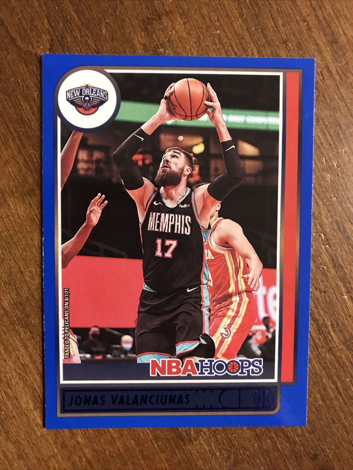 Jonas Valanciunas 2021-22 NBA Hoops Blue #152 New Orleans Pelicans