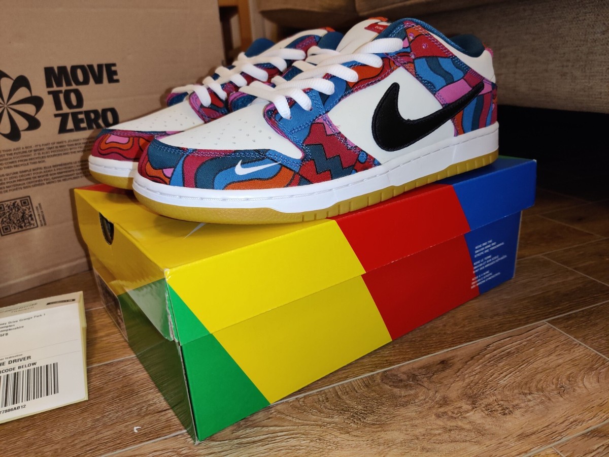 スニーカー nike parra sb dunk low uk10.5 29cm Size 10.5 - Nike Dunk Low Pro SB x Parra Abstract Art 2021 for