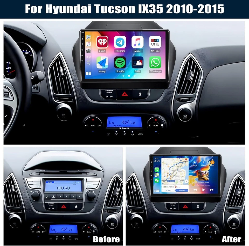 For Hyundai Tucson iX35 Car AutoRadio Multimedia Video Player 2009-2015 GPS - Bild 3 von 4