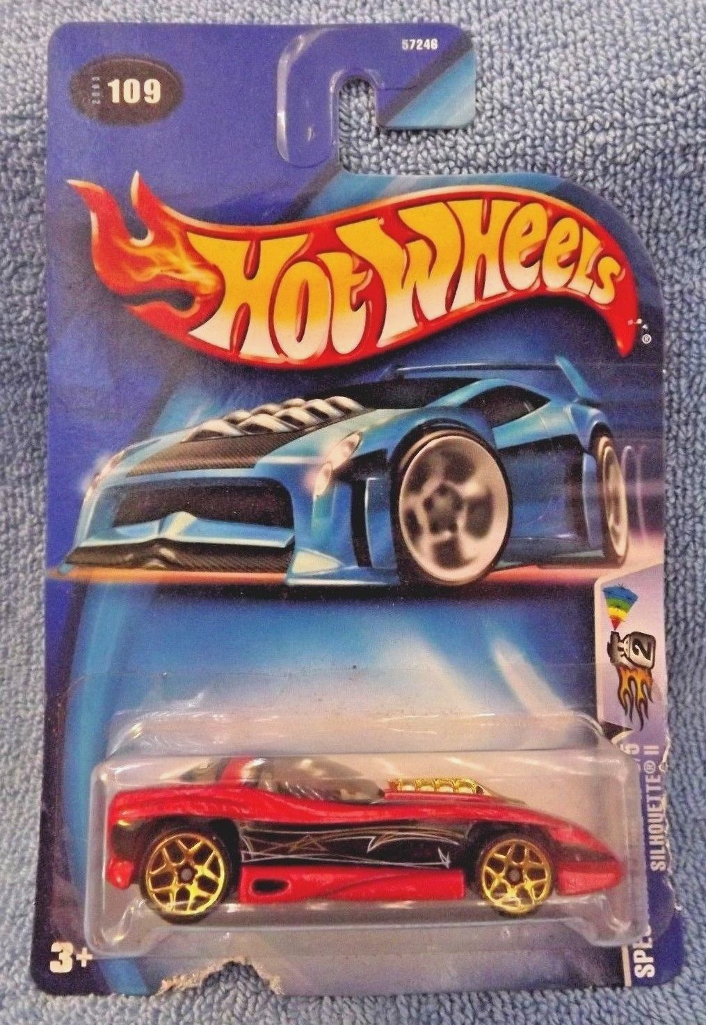 2003 Hot Wheels #109 Spectraflame II 5/5 SILHOUETTE II Burgundy w/Gold Engine