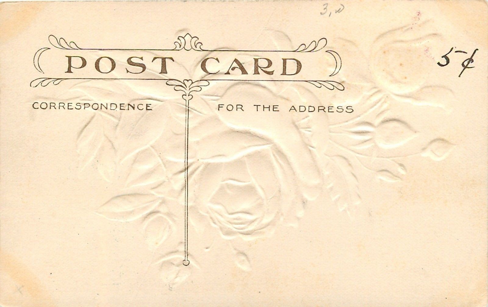 Milliken Michigan~Greetings~Embossed Red Roses~c1910 Lounsbury~Gold Font