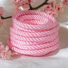 Pastel Pink Soft Cotton 10M Rope for Shibari, Spicy Photoshoots  Role-Playing