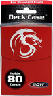 Red BCW Gaming Deck Case - Holds 80 Sleeved Gaming cards - Card Protector — photo 4