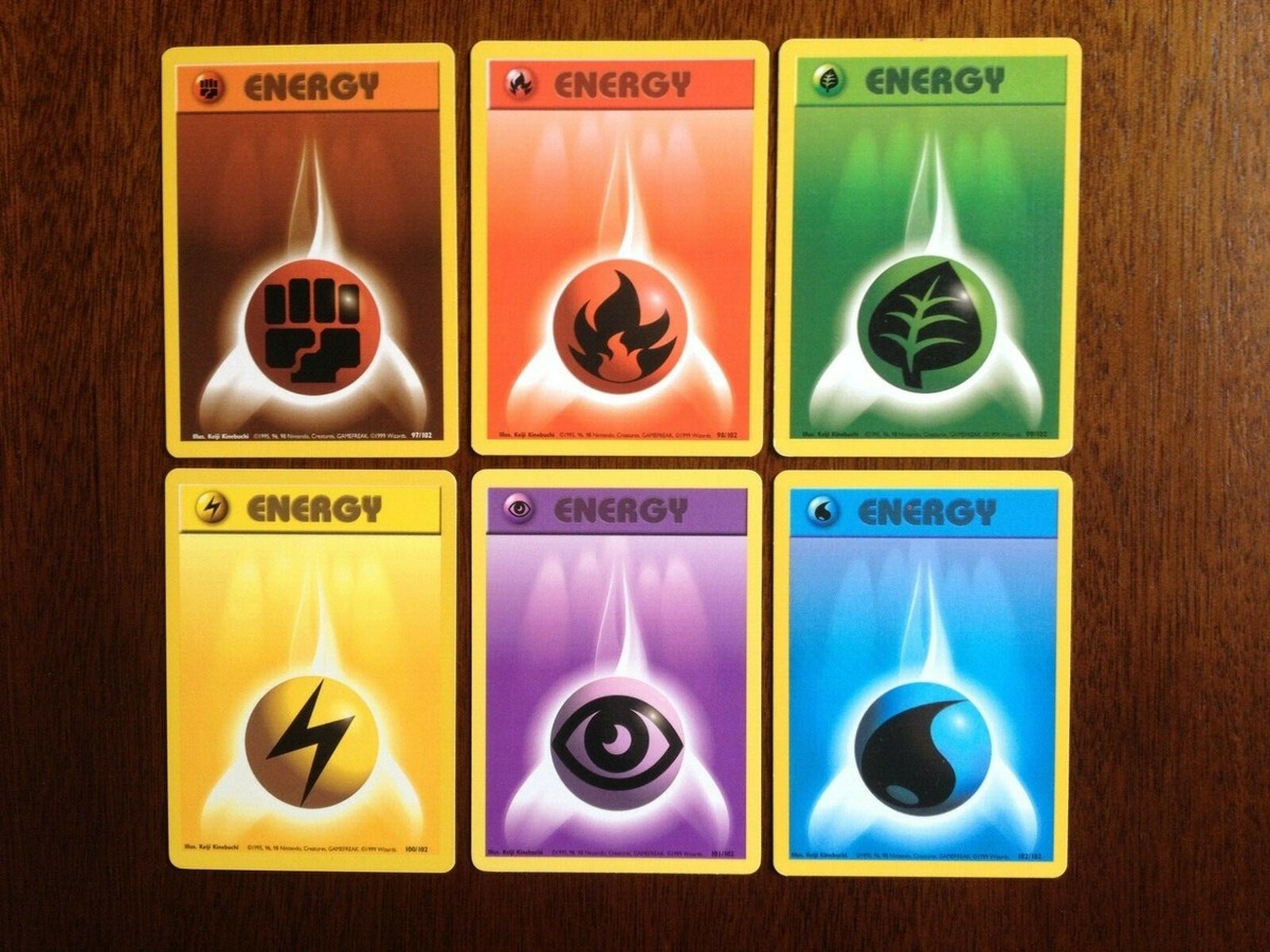 Pokmon Energy Card Set Original Base Set 1999 #er's (97-102) Ex. Cond. | eBay Pokmon Energy Card Set Original Base Set 1999 #er's (97-102) Ex. Cond. | eBay
