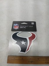 HOUSTON TEXANS NFL 4"x4" COLOR DIE CUT DECAL NEW WINCRAFT