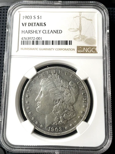 1903-S $1 Morgan Silver Dollar VF Details NGC #328