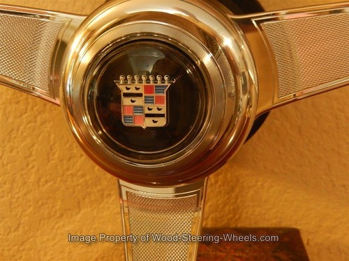 Cadillac NARDI Wood Steering Wheel Fits 1969 - 2004 Tilt Column Dark 15" NEW - Picture 10 of 24