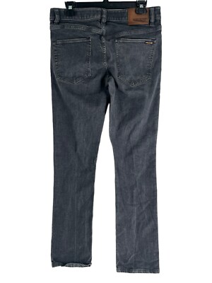 Volcom Vorta Slim Staight Grey Stretch Denim Skate Jeans Men 31 | eBay
