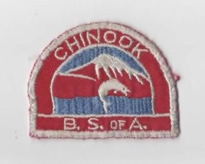 Chinook B.S. of A. WHITE Border (SEWN) [CA-816]
