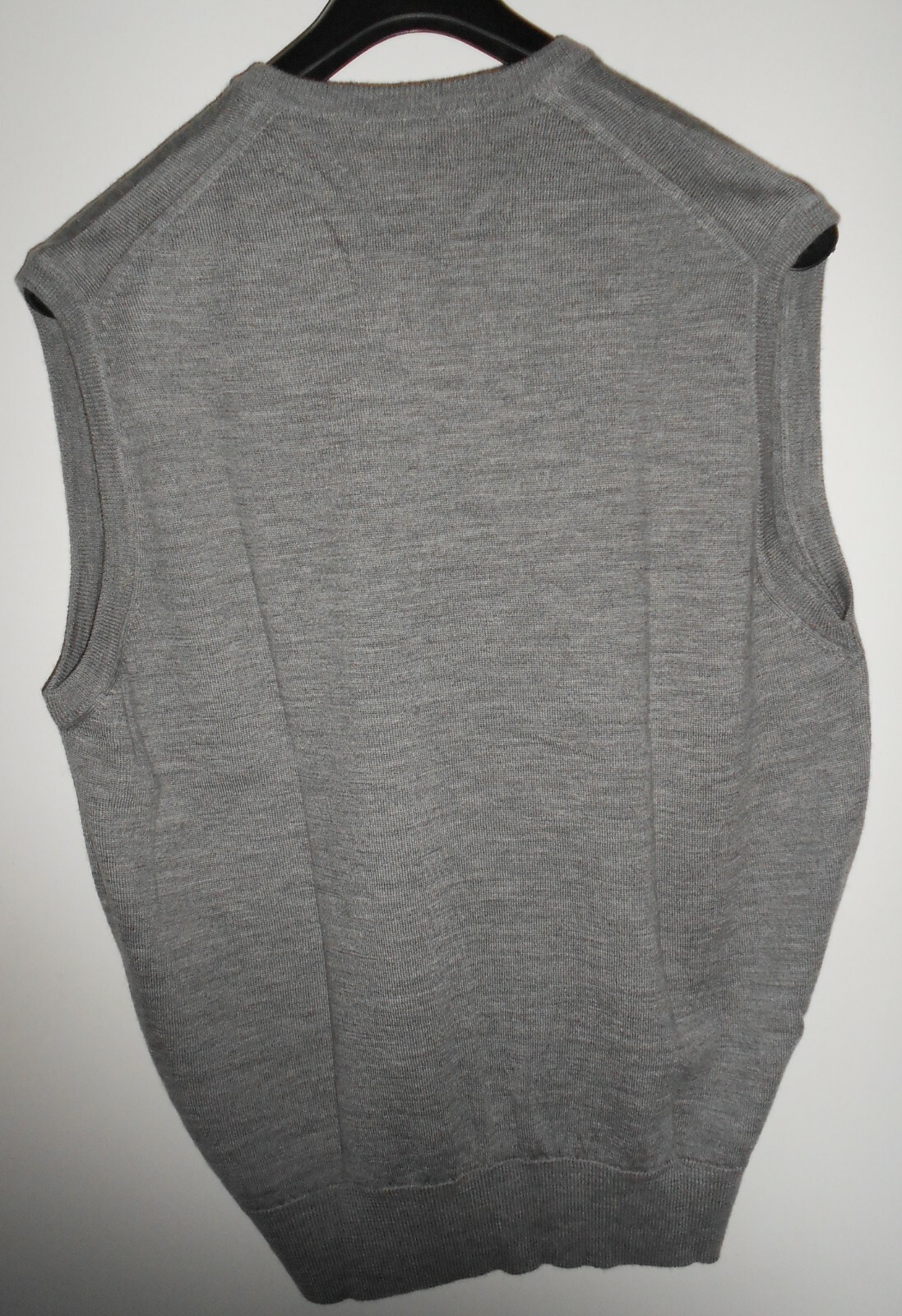 PRINGLE Scotland Mens Tank Top Sweater Flannel Woll Grey Size S RRP €88 image 3