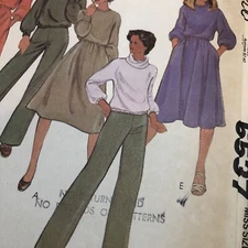 UNCUT Vintage ‘79 McCall’s 6537 Sz Small 10 12 for Stretch Knits Pants Wardrobe