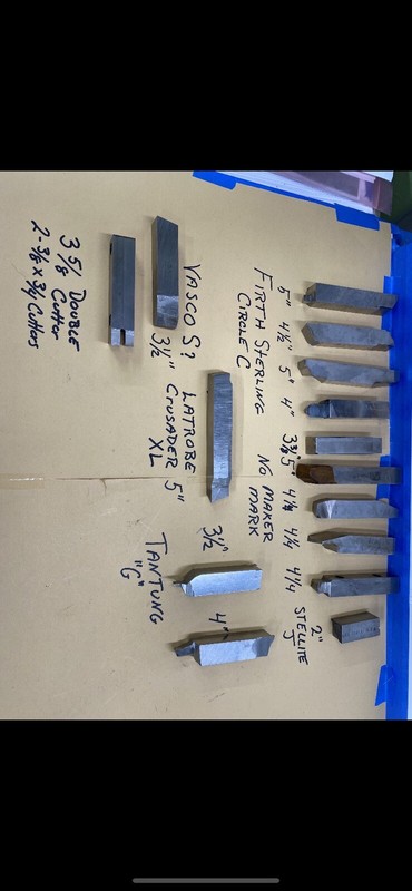 15pc 3/4” square lathe tool cutters,high end-Firth Sterling Circle C, Latrobe
