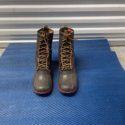 Bean Boots By LL Bean Mens Leather Waterproof Duck Boot Size