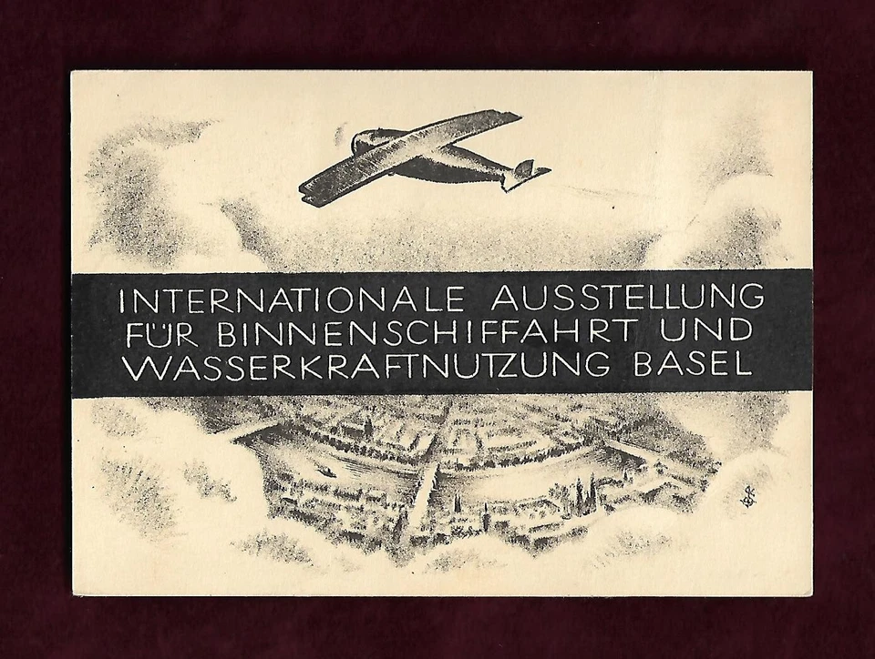 Offizielle Karte Internationale Ausstellung WasserKraftnutzung Basel 1926; 62054 - Bild 2 von 2