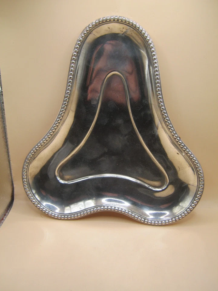 Prato/bandeja abstrata de prata esterlina Londres 1868 por Robert Garrard II - Imagem 3 de 4