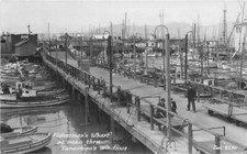 California Fishermen's Wharf Taratino's Windows RPPC Photo Postcard 22-6223