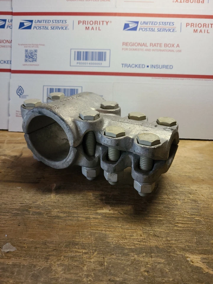 Anderson  Substation Pipe Tee Connector....1" IPS - 2" IPS..SEE PHOTOS.. - Image 3 of 4