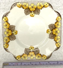 VINTAGE CAVERSHAM ENGLISH BONE CHINA PLATE,SUACER,PRIMROSE PATTERN,6 1/2",FLORAL