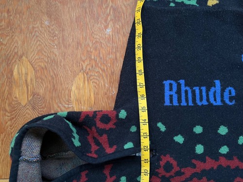 Rhude Bandana Wool Cashmere Sweater Allover Print Hoodie *Read* - 第 6/7 張圖片
