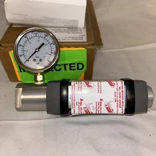 HEDLAND H671A-025-EG BADGER FLOW METER 1000 PSI 69 BARS MAX -NEW- Pressure Gauge