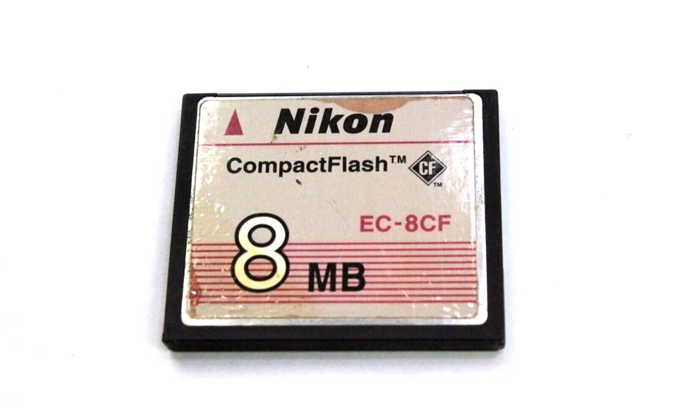 Genuine Nikon Compact Flash CF Memory Card EC-8CF 8MB 99 Sandisk SDCFB - Image 2 of 4