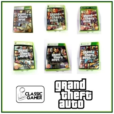 Grand Theft Auto Games *With and Without Maps* (Xbox 360) VG - Image 1 of 3