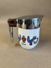 Vintage Gemco Pyrex Corning Friendship Country Festival Milk Glass Cream Server