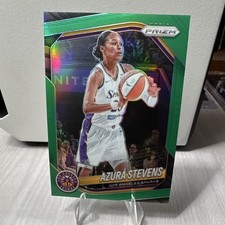 Panini 2025 Prizm WNBA Azura Stevens #64 Green Parallel Los Angeles Sparks