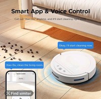 Robotic Vacuum Cleaner, Controllable Via App, Drop-Proof, Slim Design, Automatic